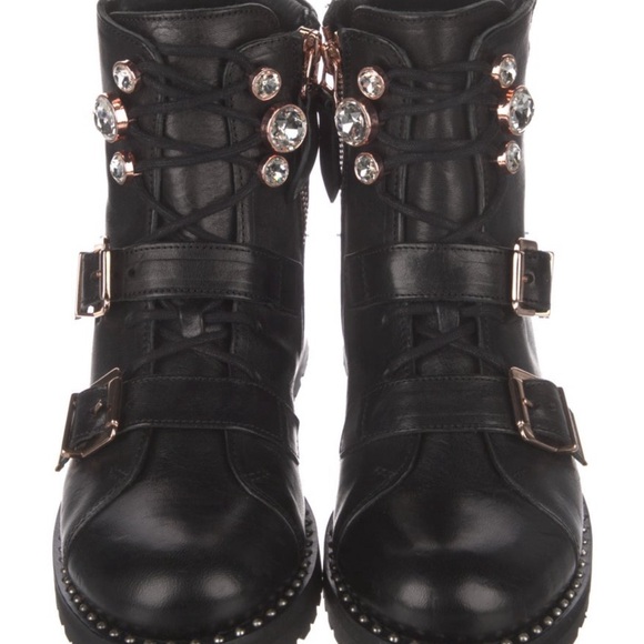 Sophia Webster studded combat boots. Like new. Worn once. Box/duster included. - Picture 2 of 5